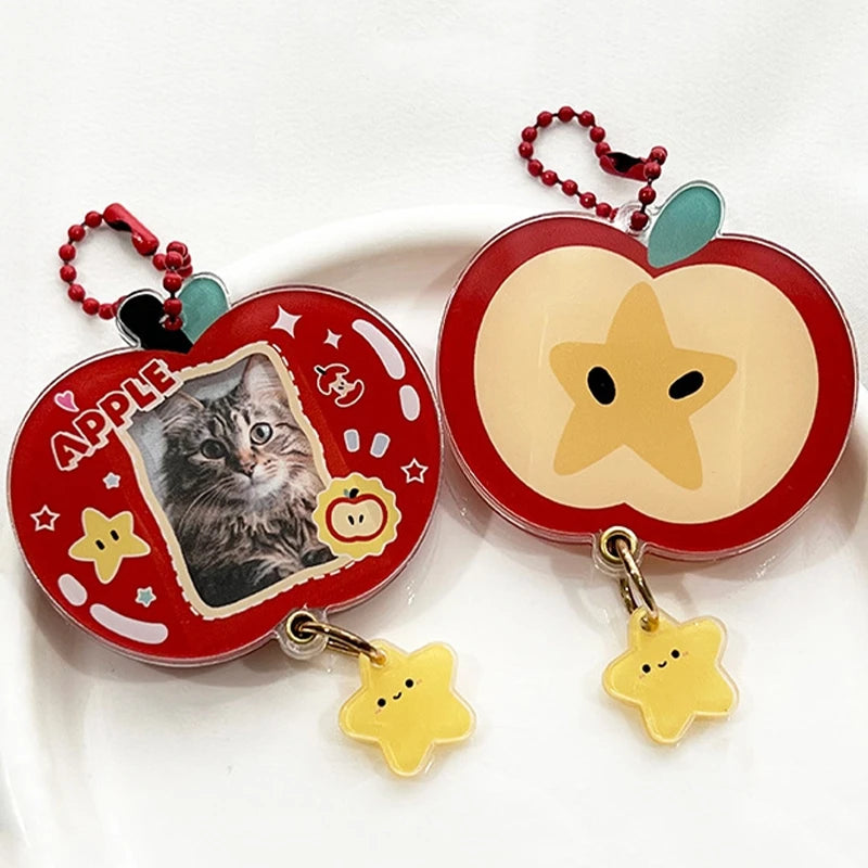porte clés photo acrylique moderne visage animaux couleurs variées idole kpop collection