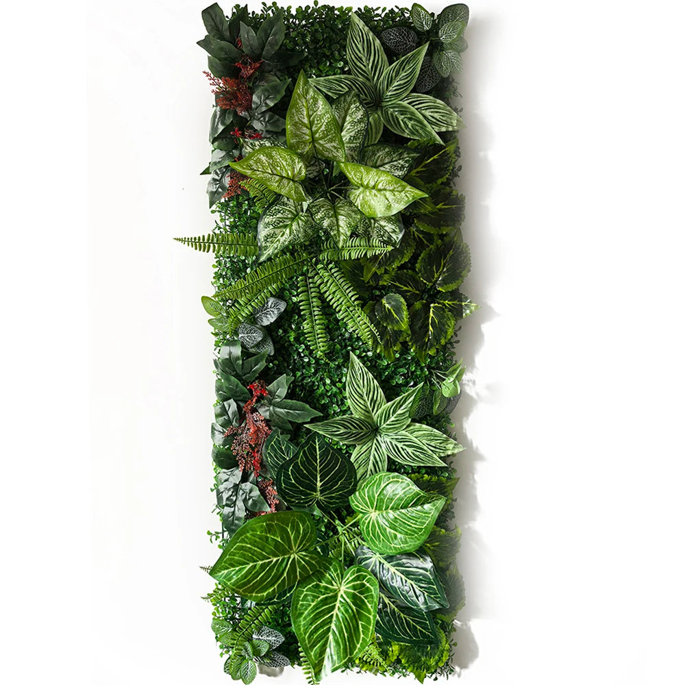 plante artificielle décorative fleurs rouges blanches jardin intérieur extérieur