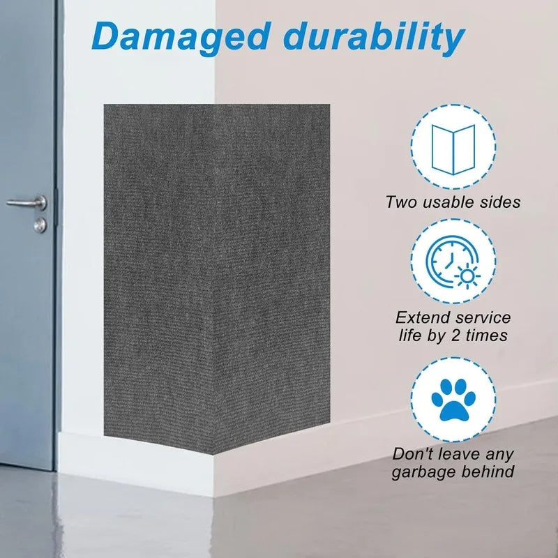 tapis grattage chats gris moderne texture tissée adhésif 40x300cm durable protection meuble