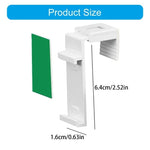 rideaux plissés blanc vert moderne supports adhésifs plastique set 8pcs texture chanvre