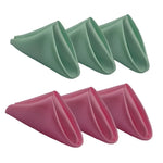 serviettes table satin carrées mariage décoration fête couleur unie classique