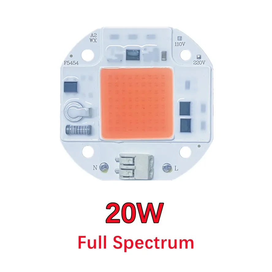 chip led cob 20w 30w 50w blanc blanc chaud connecteurs électriques circuits imprimés modernes