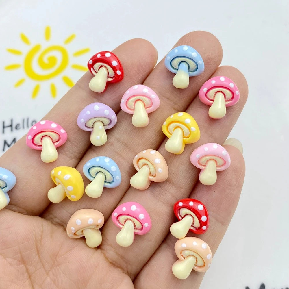 boutons manchette résine rouge rose jaune bleu clair points blancs décoratifs enfantins 14+