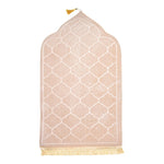 tapis prière polyester antidérapant flocage motif géométrique moderne rouge bleu marine rose beigeclair
