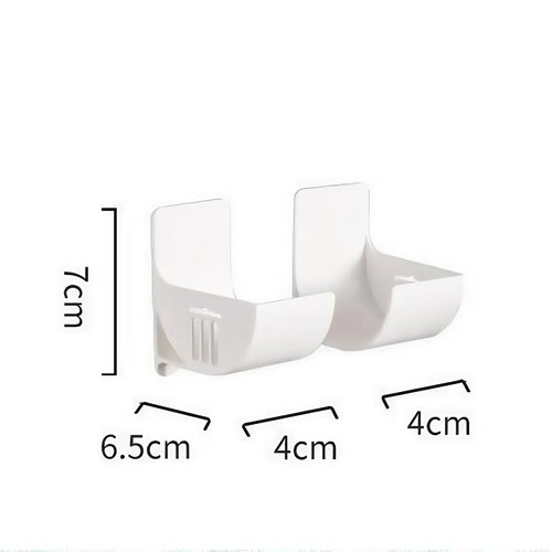 porte sacs poubelle porte serviettes blanc rondelles noires adhésif moderne utilisation multiple imperméable plastique