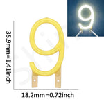 ampoule led numéro lumineuse jaune moderne décoration fête bar restaurant chambre