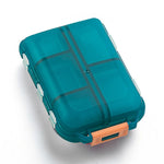 boîte rangement pilules semaines transparente moderne compartiments rigidifiants couvercle pratique portable voyage