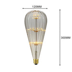 ampoules led décoratives vintage transparentes filament feuilles dorées opalescentes culot e27