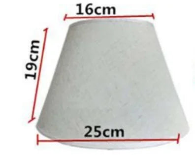 abat jour tissu toile lin blanc beige rouge classique fixations e27 22cm 25cm