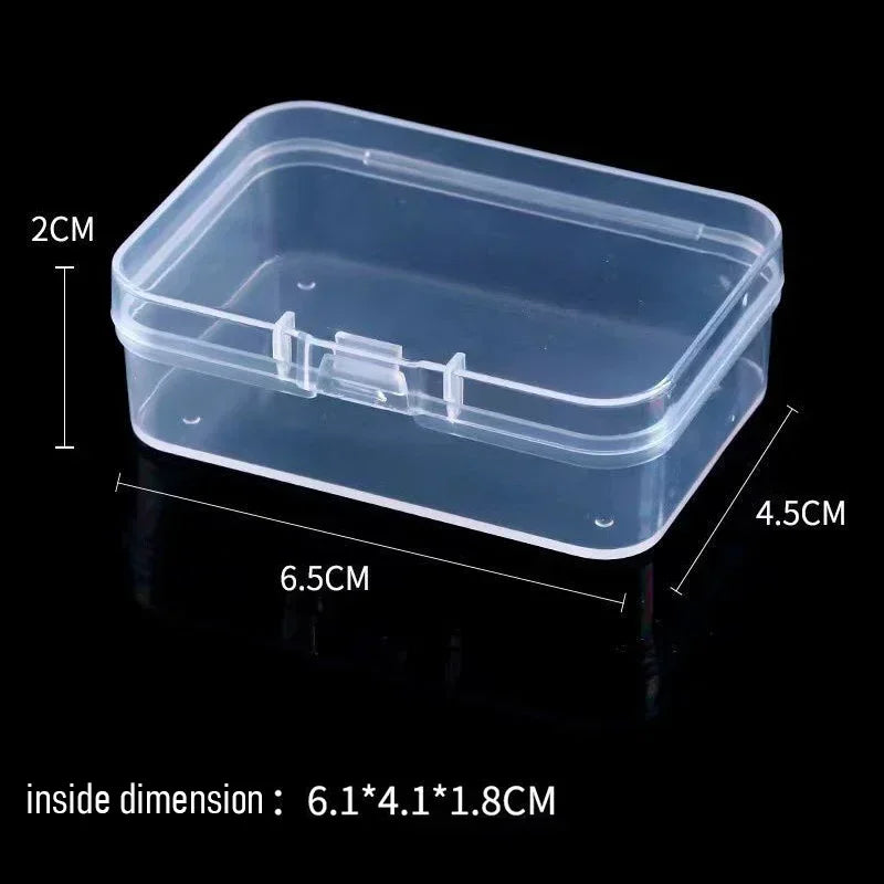 boîtes rangement transparentes modernes réutilisables clips pratique 6.5x4.5cm 20pc 30pc 50pc