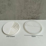 plateau decoratif silicone motif floral moderne coaster exposant bijoux transparent blanc