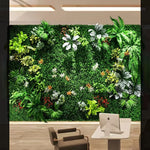 décoration murale artificielle feuilles dense moderne intérieur extérieur accrochable
