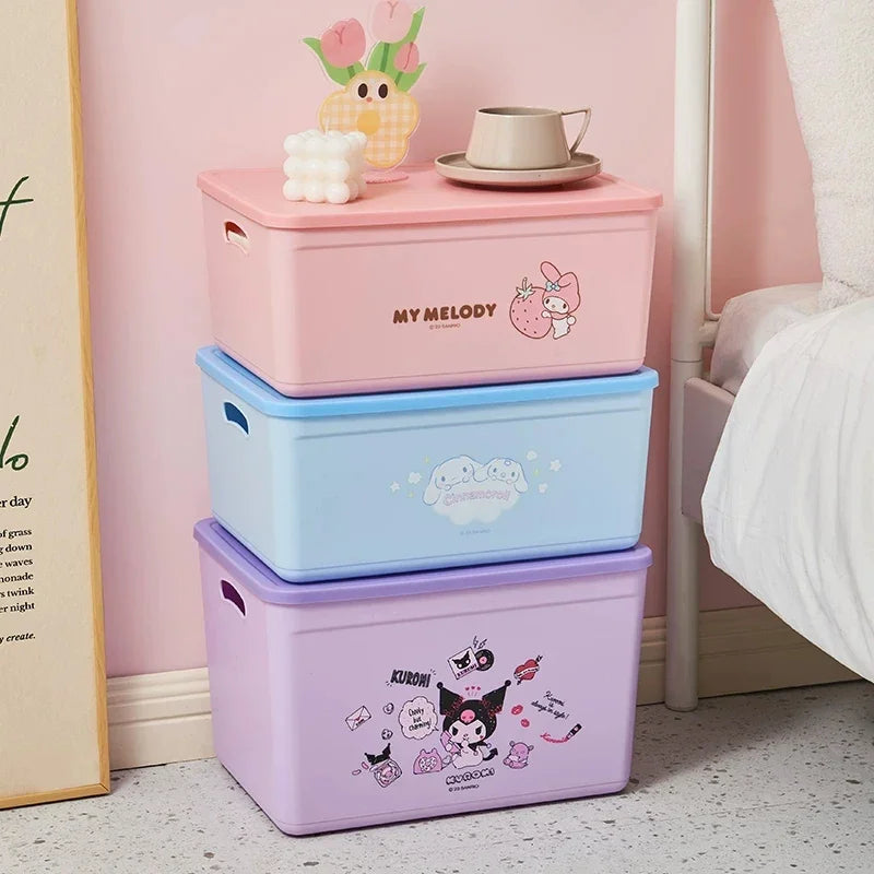 boîtes rangement plastique imperméable my melody pom pom purin multiple utilisations poignées