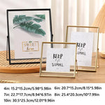Cadre photo moderne noir or feuilles bananier fleurs séchées simple sweet 10 pouces