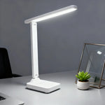 lampe pliable led réglable tactile blanc moderne minimaliste charge usb oculaire protection étudiants chambre