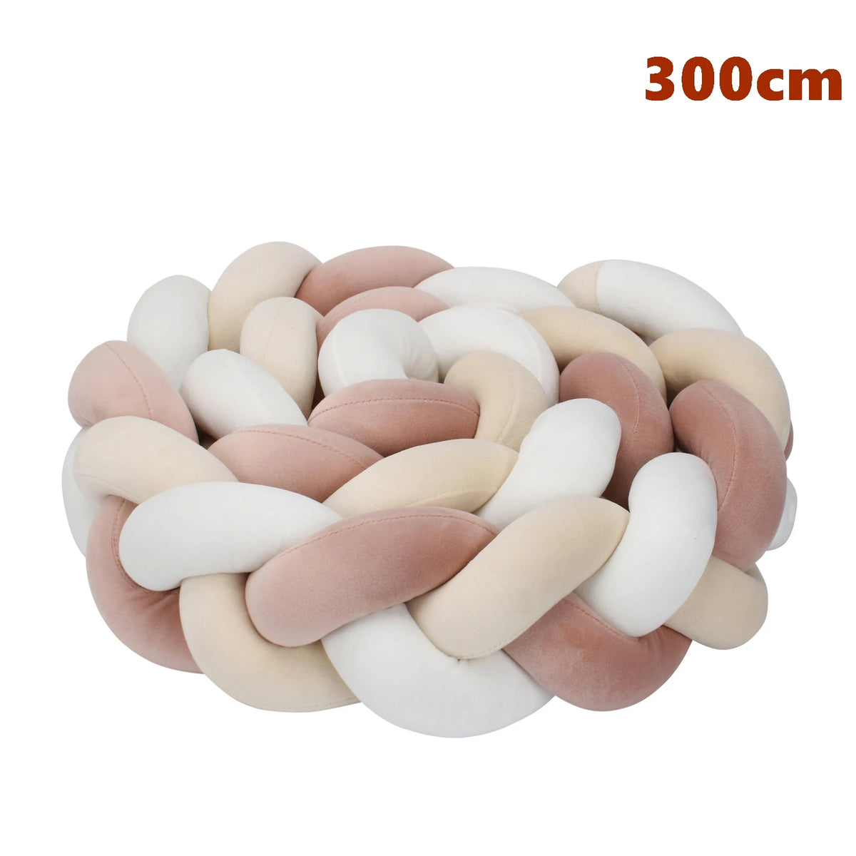 coussin noué bébé tissu doux texture tressée beige clair moderne confortable sécurité chambre anti