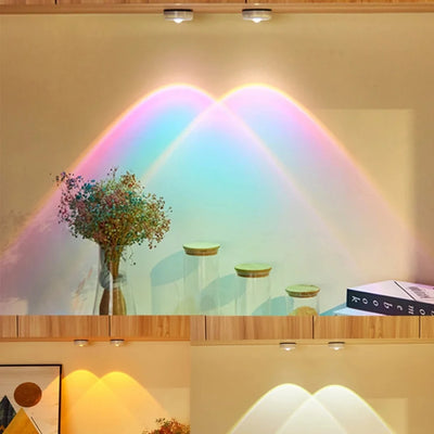 Applique murale LED tactile pour tableau en couleur arc-en-ciel