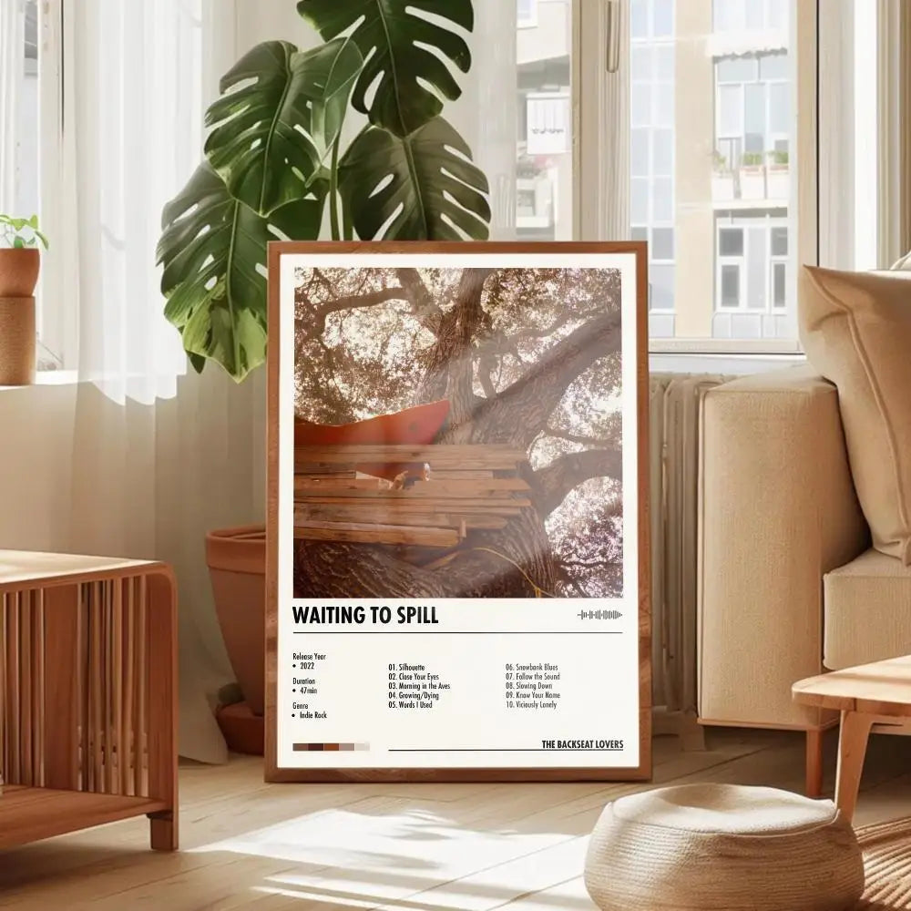 affiches encadrées modernes paysages naturels textes imprimés noir blanc gris opaque minimaliste