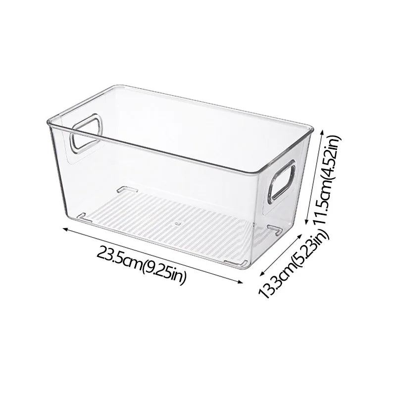 boîtes rangement transparentes plastique réutiliables poignées moderne minimaliste empilables garde manger réfrigérateur congélateur respectueux
