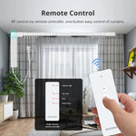 moteur rideau électrique intelligent wifi blanc moderne télécommande contrôle smartphone maison connectée