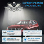 lampes led garage panneaux déformables noirs blancs industriels modernes 360° réglables e26