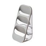 porte couverts transparent moderne gris vert rose cuillères fourchettes couteaux utilisation multiple réutilisable plastique