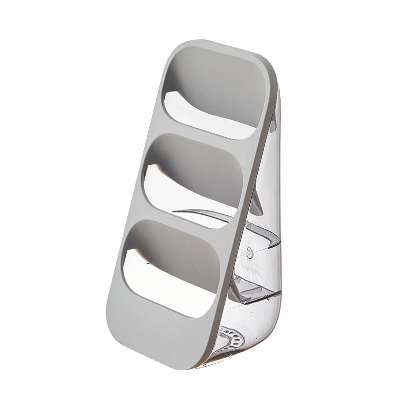 porte couverts transparent moderne gris vert rose cuillères fourchettes couteaux utilisation multiple réutilisable plastique