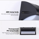 lampe murale moderne sensor motion led noir blanc 85265v ip65 étanche