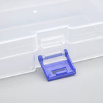 boîtes rangement transparentes empilables colorées poignée moderne 14.8cm 14.8cm 12.3cm