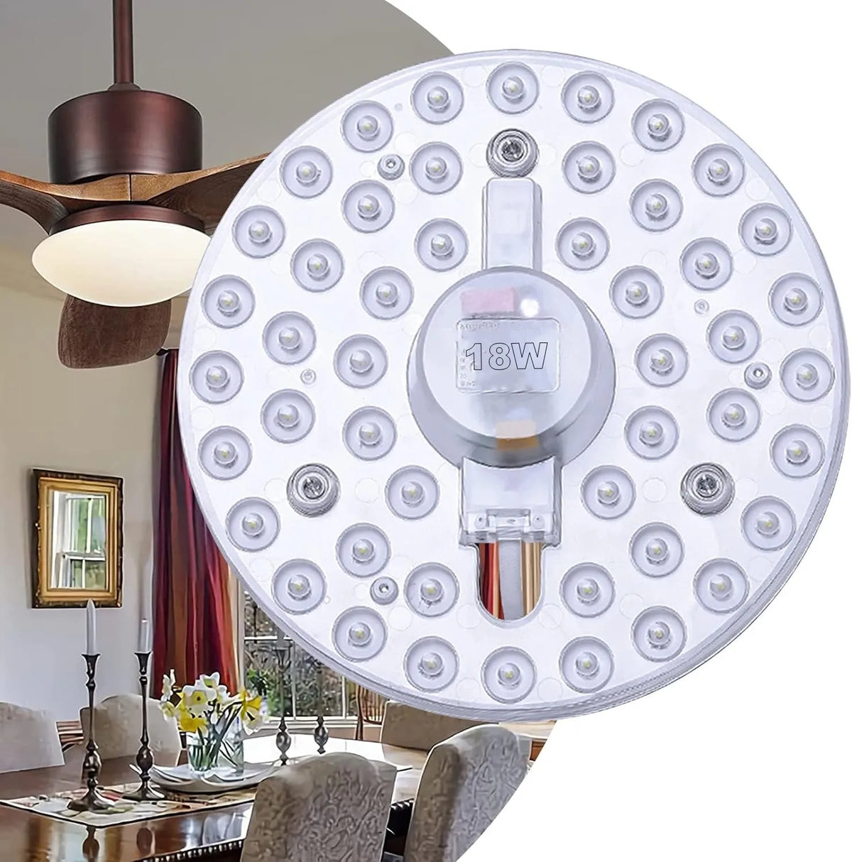 plafonnier led rond adhésif moderne blanc 12w 18w 24w 30w 50w