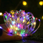 guirlande lumineuse solaire 100m 800led multicolor télécommande modes festif extérieur
