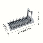 support vaisselle pliable gris blanc compartiments assiettes moderne utilisation multiple rangement cuisineolvable