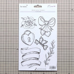 sticker aquarelle fleurs rubans coeurs diamant ancre cupcake oiseau flèche texte be mine forever