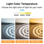 ampoule led module circulaire blanc moderne économie énergie contrôle distant aimant blanc chaud froid