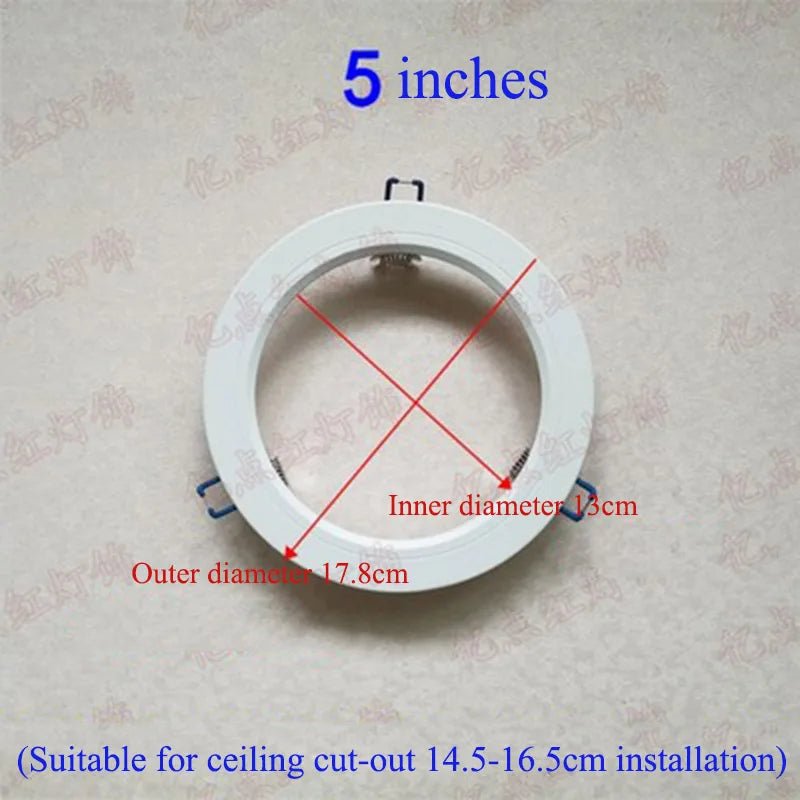 anneau réduction spot led blanc moderne cadre extérieur éclairage intérieur moderne