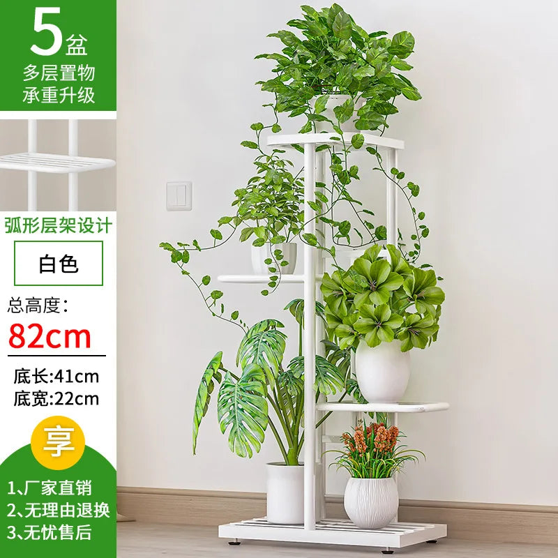 étagère plantes niveaux métal vis fixation moderne minimaliste balcon jardinDecoration
