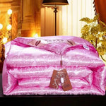 couette soie mûrier motif floral blanc coton polyester 200x230cm été élégante lavable adhésive