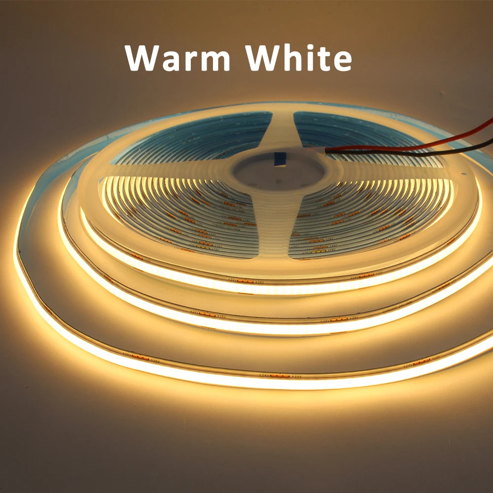 ruban led blanc jaune bleu adhésif haute luminosité 320 leds ligne continue moderne