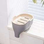 support savon moderne antidérapant plastique vert violet bleu gris plat lisse auto drainant salle