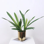plantes artificielles feuilles vertes modernes decoration exterieure balcon 43cm 53cm 55cm set pièces