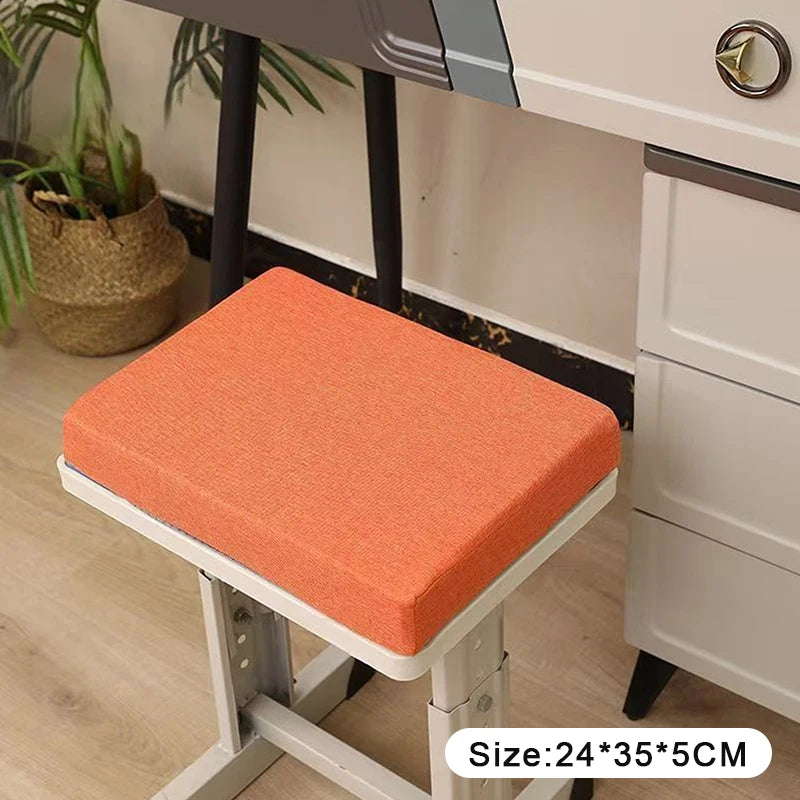 tabouret moderne gris toile lin coussin amovible imperméable boucles noiresscrição