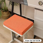 tabouret moderne gris toile lin coussin amovible imperméable boucles noiresscrição