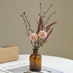 vase moderne fleurs séchées pivoine beige anniversaire mariage décoration intérieure festive baby shower