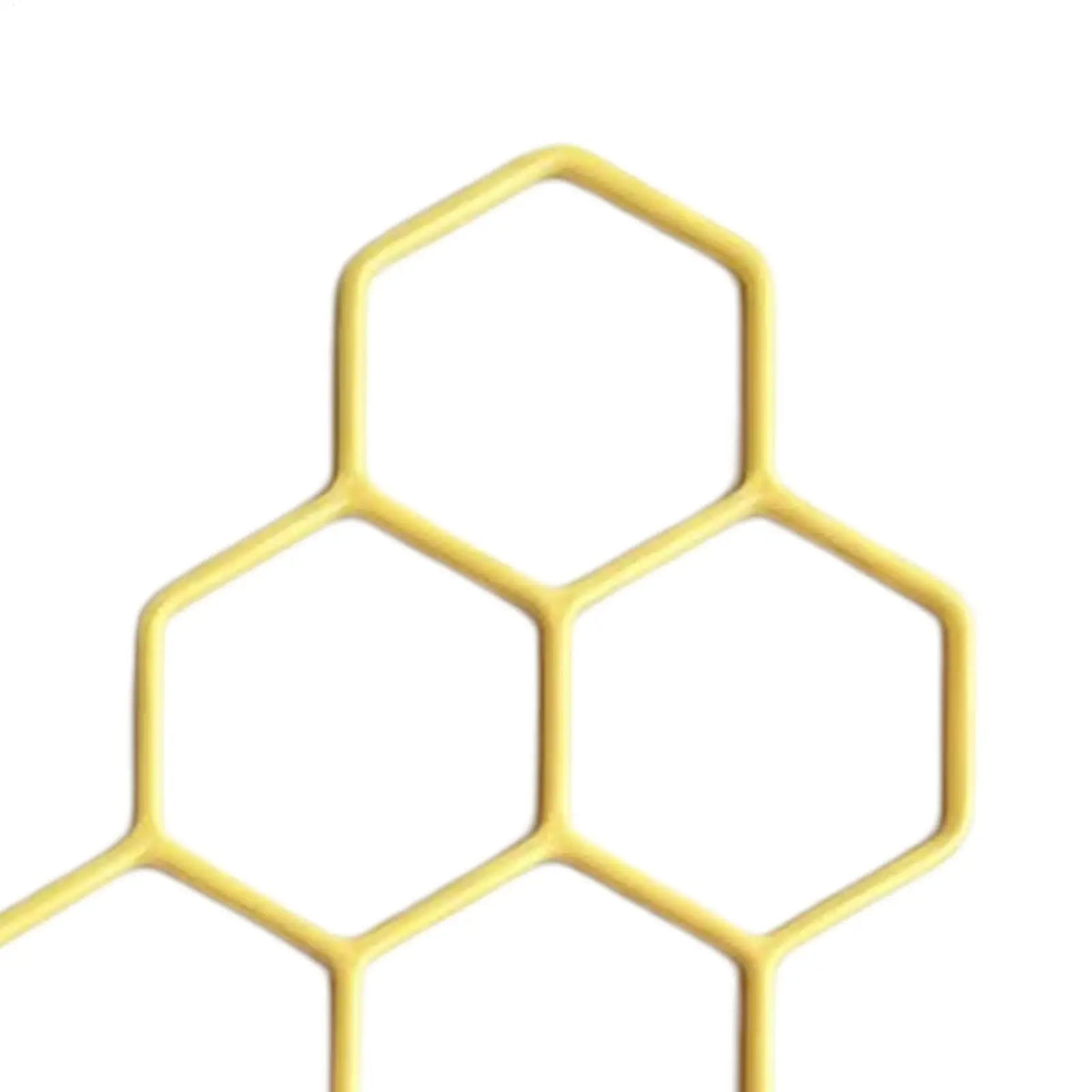 support plantes grimpantes jaune doré hexagonal moderne balcon jardin pot