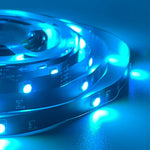 ruban led rgb 5v 18 led noir bleu adhésif moderne connecteurs certifié rohs cem