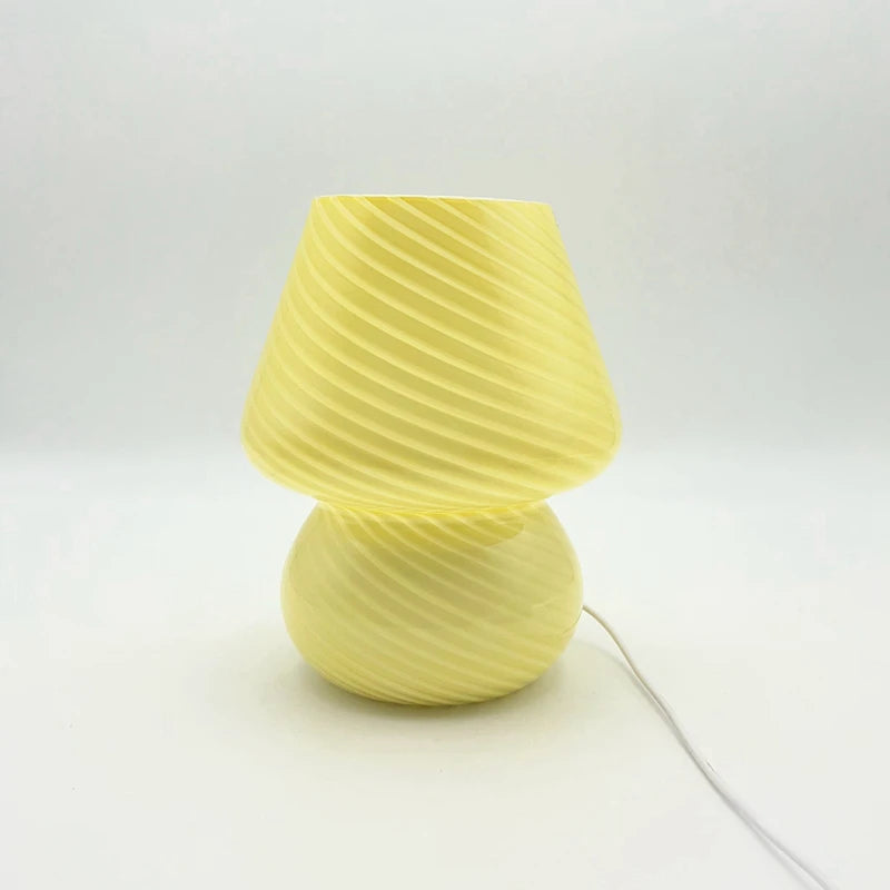 lampe table verre moderne jaune bleu transparent flux lumineux 60 249 led certification rohs