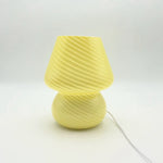 lampe table verre moderne jaune bleu transparent flux lumineux 60 249 led certification rohs
