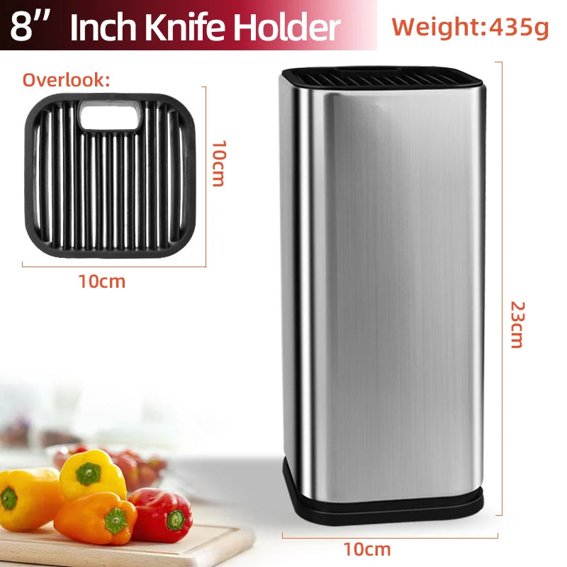 rangement cuisine moderne couteaux ustensiles support vertical spatules écumoire fourchette transparent argENTA Brillant lignes