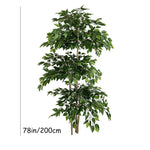 plante artificielle arbre ficus vert feuilles uniformes moderne décoration extérieure intérieure pot 180cm