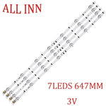 bande led leds 647mm blanc connecteurs dorés moderne électronique télévision remplacement reparations